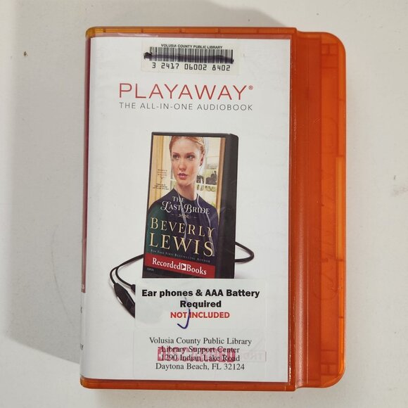 The Last Bride by Beverly Lewis Playaway Audiobook, Former Library Copy - Picture 1 of 7